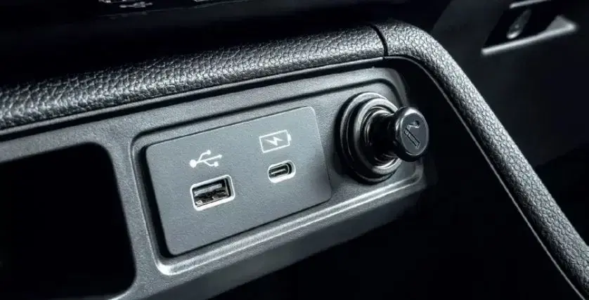 Front and Rear USB Chargers