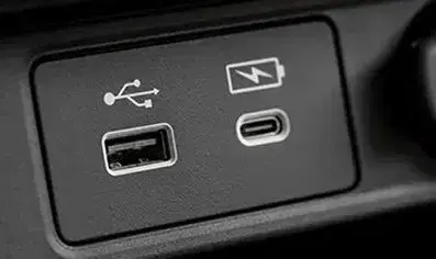 Front and Rear USB Ports and chargers